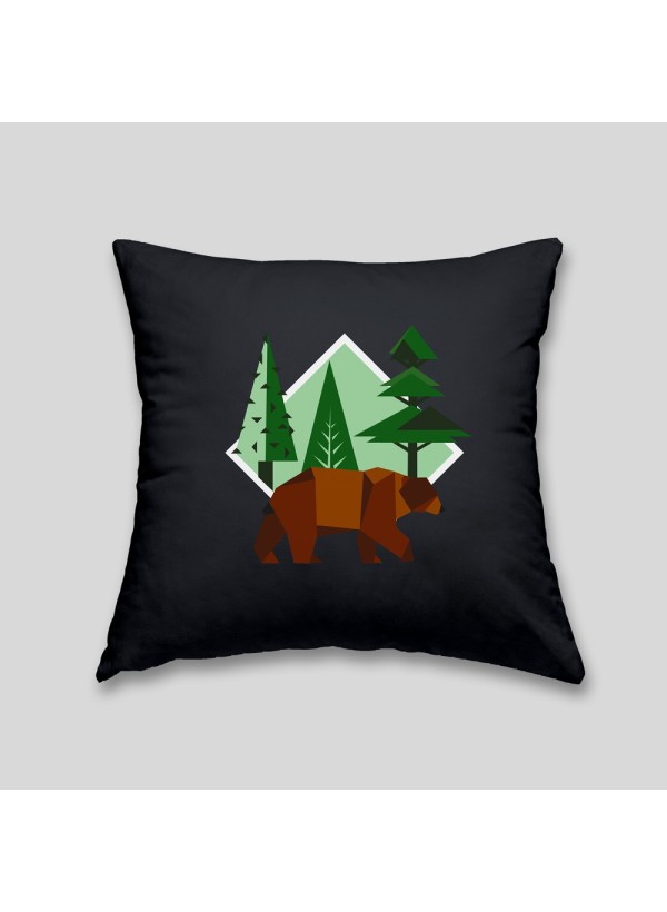 Brown bear cushion