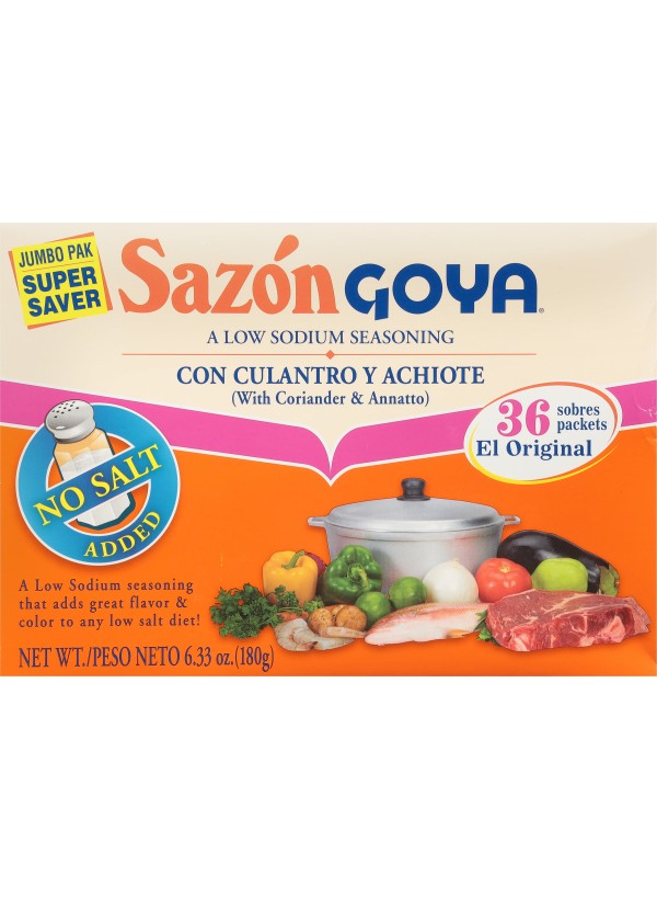 GOYA Sazon Coriander & Annatto No Salt Seasoning 6.33 oz